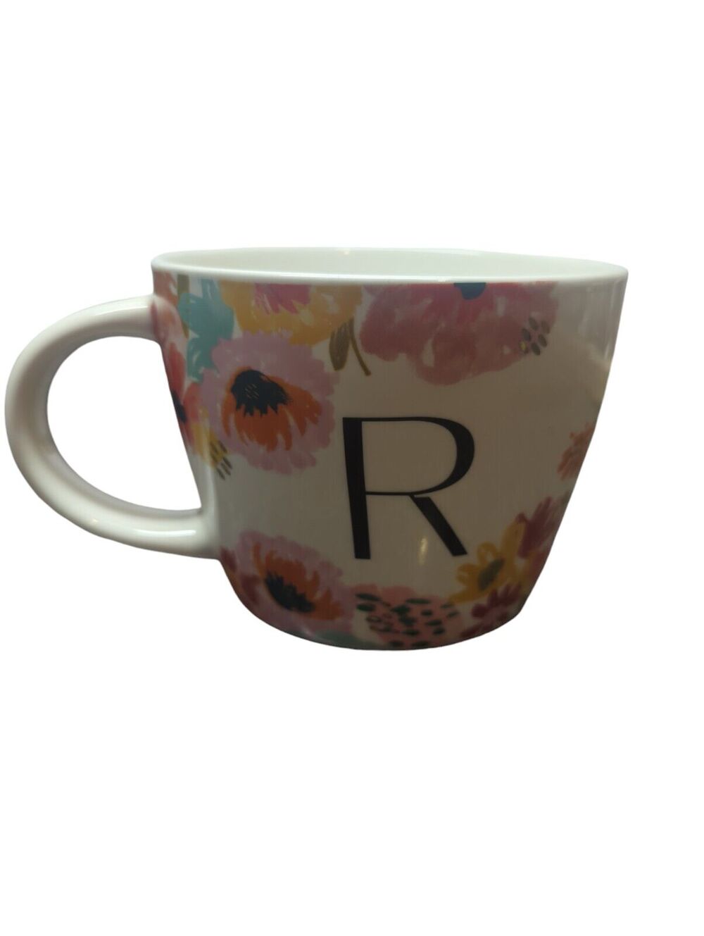 Target Opalhouse Stoneware P Monogram Floral Mug Nature Flowers Garden Plants